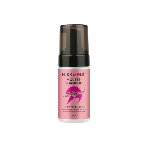 Nikk Mole 100 ml מוס שמפו לניקוי הריסים והגבות
